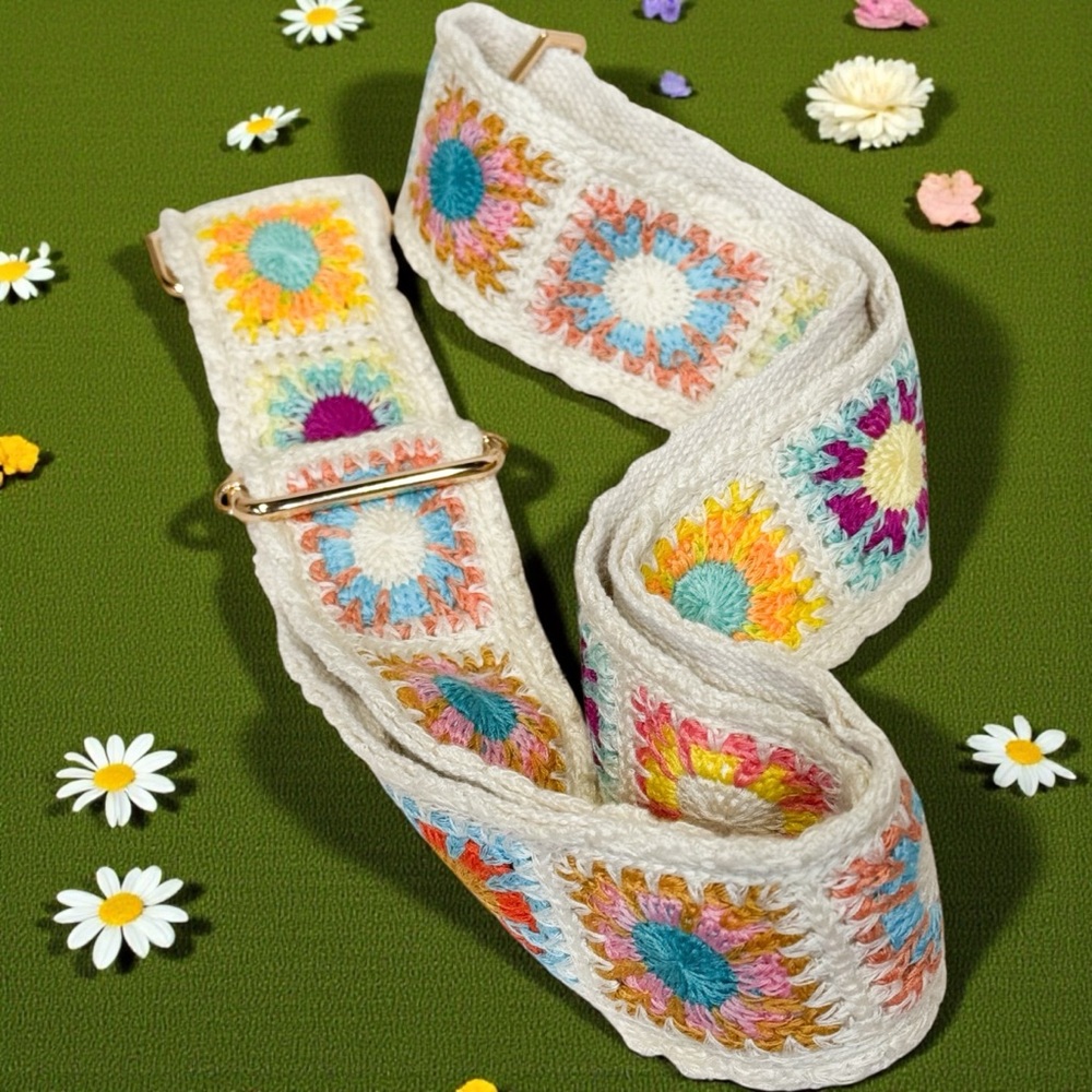 Crochet Patchwork Crossbody/Shoulder Strap
